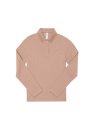 Dames polo B&C My Polo 210 Long Sleeve Nude